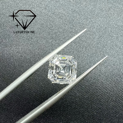 LuxuryShine VVS-VS 0.1-10CT Asscher Şekli Laboratuvar Yetiştirilmiş Pırlanta D-F Renk beyaz pırlanta IGI Sertifikası ile 3EX Kesim Taşlar