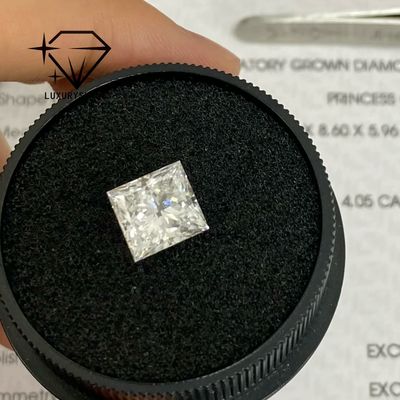 Kalite LuxuryShine Prenses Cut Lab Büyümüş Elmas D-F Rengi IGI Sertifikasıyla VVS-VS Mükemmel Kesilmiş Düğün Elmasları Toptan Satış fabrika