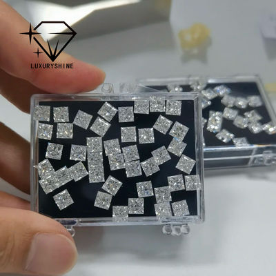 Kalite LuxuryShine Prenses Cut Lab Büyümüş Elmas D-F Rengi IGI Sertifikasıyla VVS-VS Mükemmel Kesilmiş Düğün Elmasları Toptan Satış fabrika