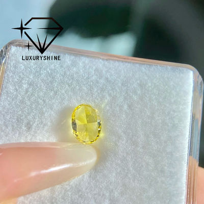 Kalite LuxuryShine VVS-VS Şık Sarı/Açık Sarı/Şık Yoğun/Çok Parlak Sarı Laboratuvar Büyütülmüş Elmas 1CT 2CT 3CT 4CT 5CT Oval Sertifika ve Özel Mücevherlerle Mükemmel Kesim fabrika