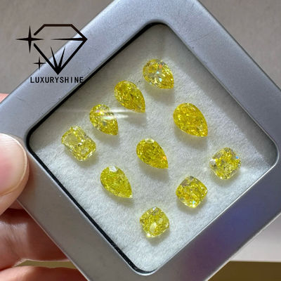Kalite LuxuryShine VVS-VS Şık Sarı/Açık Sarı/Şık Yoğun/Çok Parlak Sarı Laboratuvar Büyütülmüş Elmas 1CT 2CT 3CT 4CT 5CT Oval Sertifika ve Özel Mücevherlerle Mükemmel Kesim fabrika