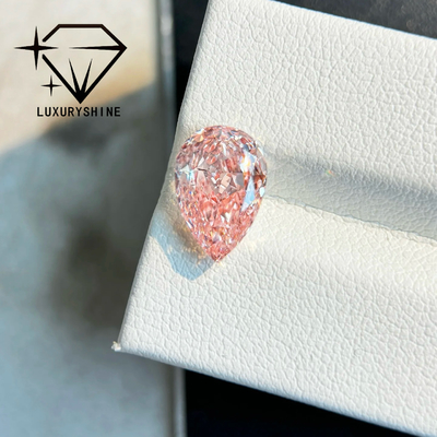 LuxuryShine 1-15CT Harika pembe inci kesimi Laboratuvar yetişkin elmas VVS-VS gevşek elmaslar ve düğün mücevherleri ve özel mücevherler