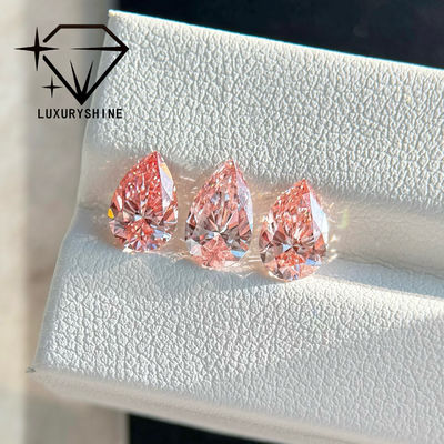 Kalite LuxuryShine 1-15CT Harika pembe inci kesimi Laboratuvar yetişkin elmas VVS-VS gevşek elmaslar ve düğün mücevherleri ve özel mücevherler fabrika