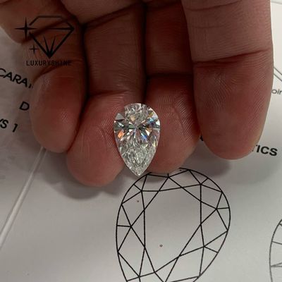 Kalite Laboratuvar Yetiştirilmiş Armut Pırlanta VVS-VS Berraklık D-F Renk IGI Sertifikalı fabrika