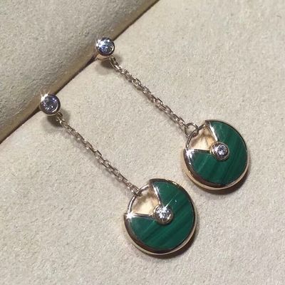 Kalite Muska De Küpeler Kişiselleştirilmiş Altın Mücevher 18k Sarı / Pembe / Beyaz Altın fabrika