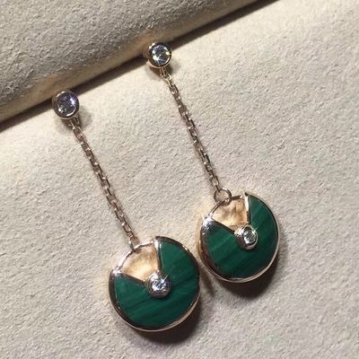 Kalite Muska De Küpeler Kişiselleştirilmiş Altın Mücevher 18k Sarı / Pembe / Beyaz Altın fabrika