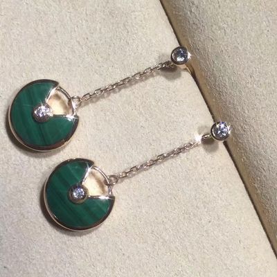 Kalite Muska De Küpeler Kişiselleştirilmiş Altın Mücevher 18k Sarı / Pembe / Beyaz Altın fabrika