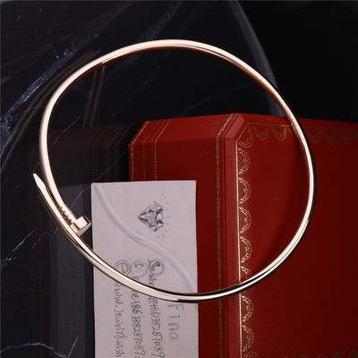 Kalite Mücevher Juste Un Clou Kolye 18 Ayar Sarı Altın Tırnak Choker fabrika