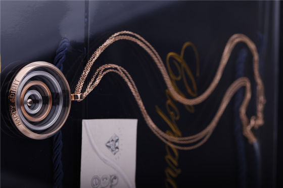 Kalite Happy Spirit Uzun Kolye Chopard Mücevher Gül Ve Beyaz Altın Pırlanta Kolye 795014-9001 fabrika