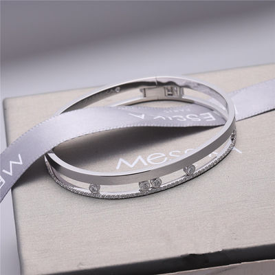 Kalite Luxury Jewelry Move Romane Bileklik Beyaz Altın Pırlanta Bileklik Kadınlar İçin Lüks Takı fabrika